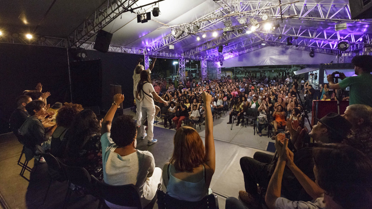 'Sarau de Todo Canto' no Sesc Campo Limpo, durante a FELIZS 2017.<br>Foto: Tiago Lima