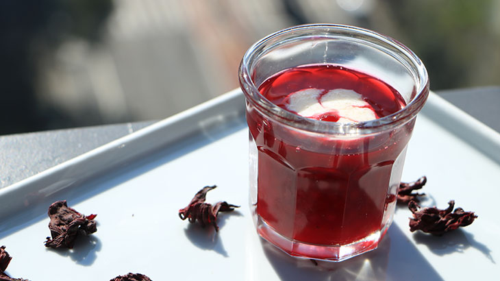 Sagu de Hibisco com Creme de Tapioca | Foto: Gean Carlo Seno