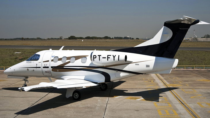 Aviões da Embraer: presença mundial / Foto: Paulo Fridman/Pulsar Imagens