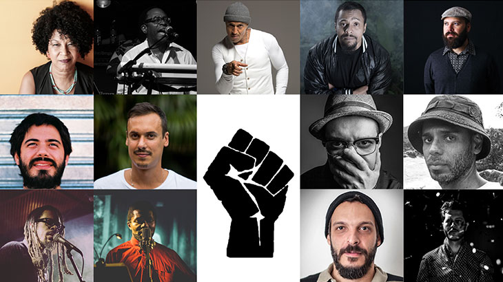 Artistas se apresentam no espetáculo Black Poetry com direção do agitador cultural Eduardo Beu.