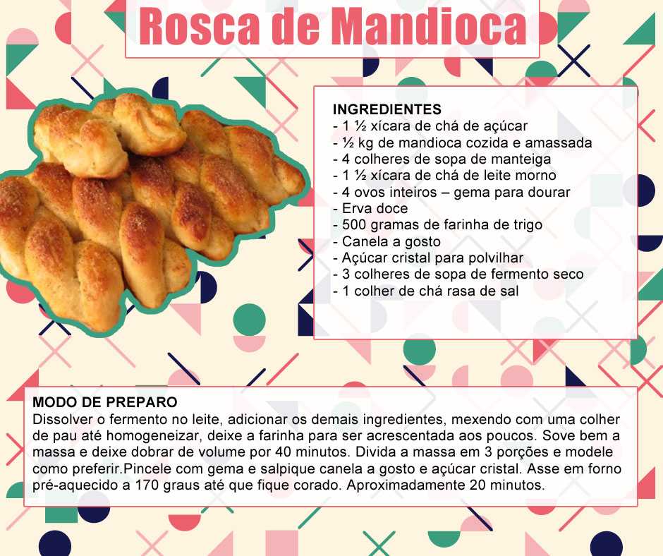 Receita de Rosca de Mandioca